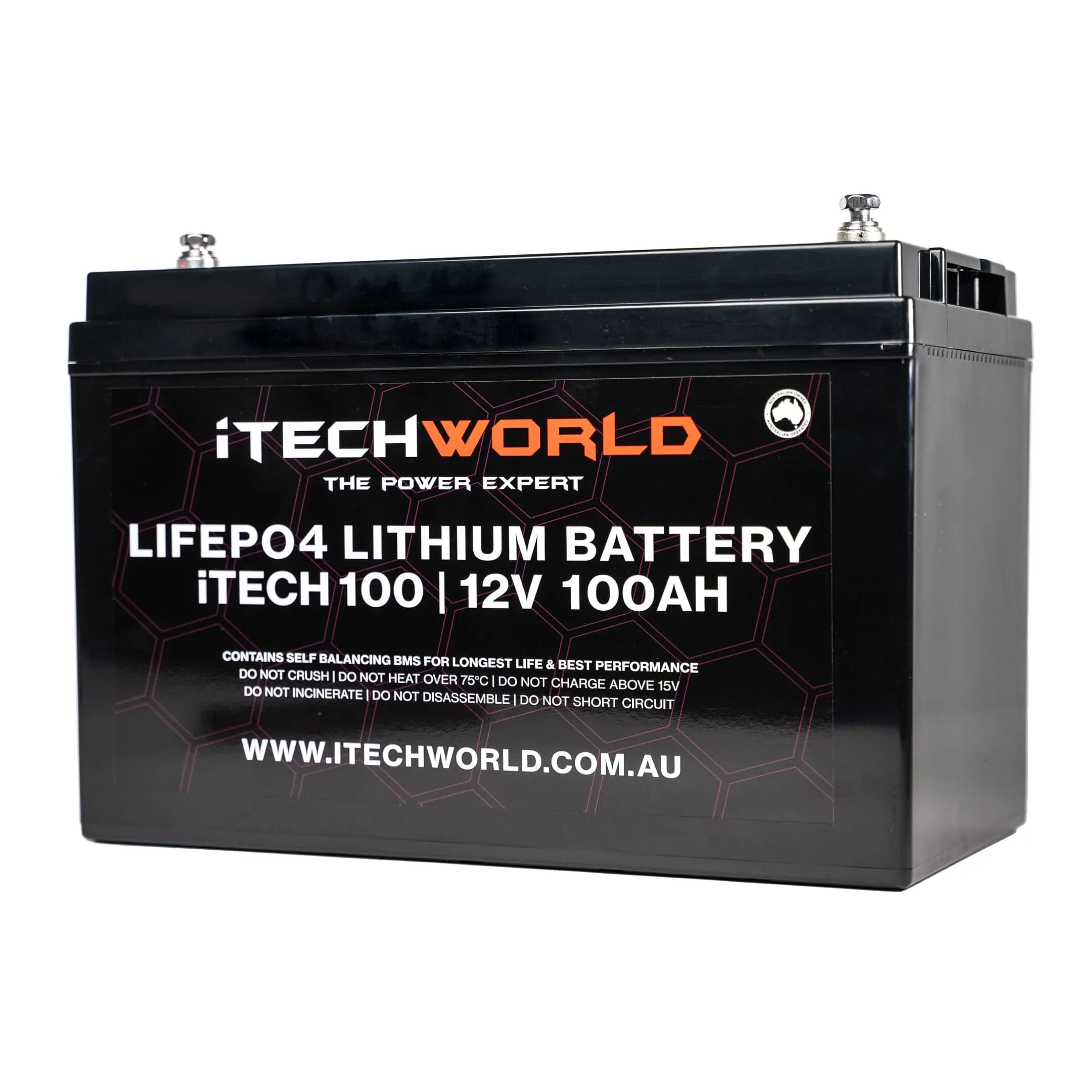 iTECH100 | Deep Cycle Lithium Battery | LiFePO4 100Ah