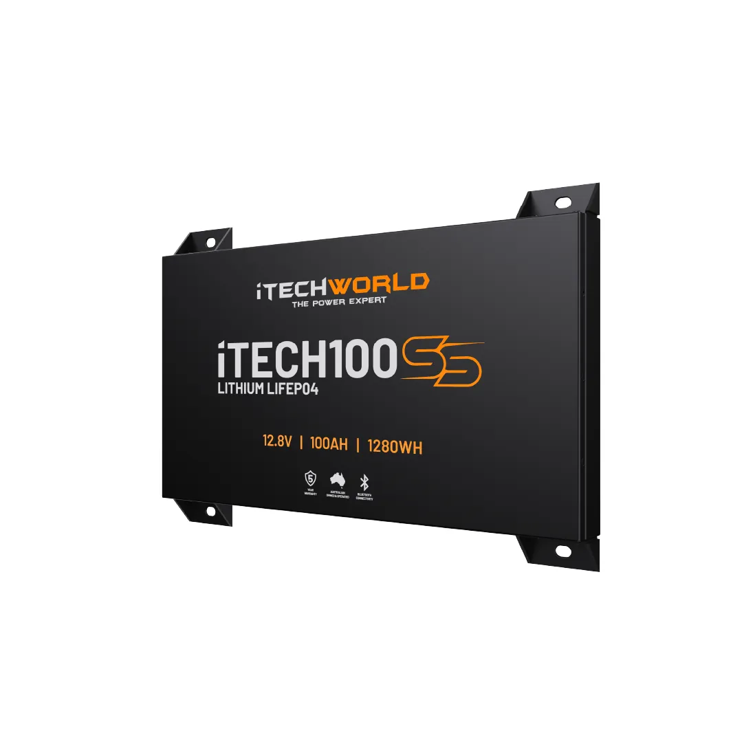 iTECH100SS | Super Slim Deep Cycle Lithium Battery | with Bluetooth LiFePO4 100Ah