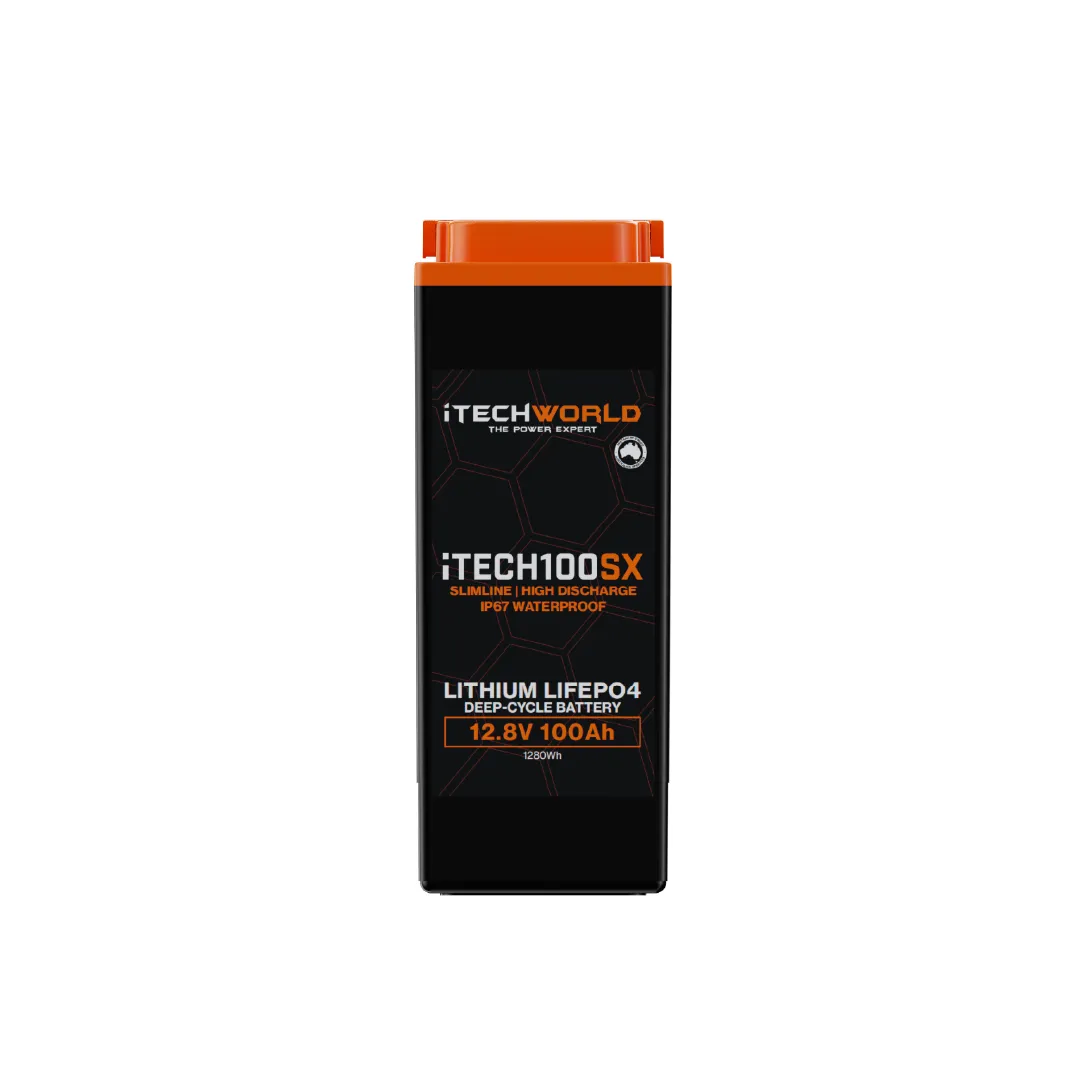 iTECH100SX | Lithium Deep Cycle Slim Battery | LiFePO4 100Ah