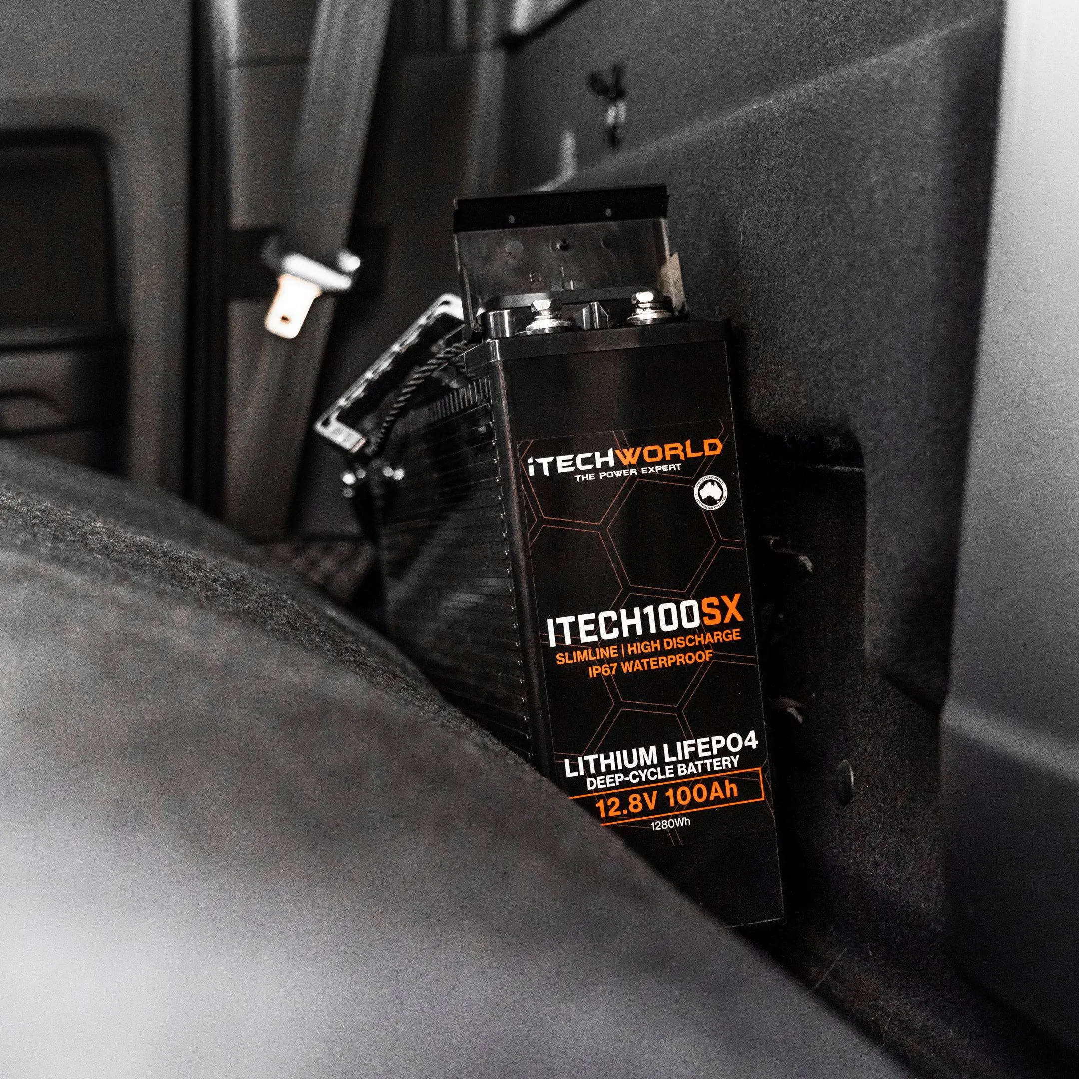 iTECH100SX | Lithium Deep Cycle Slim Battery | LiFePO4 100Ah