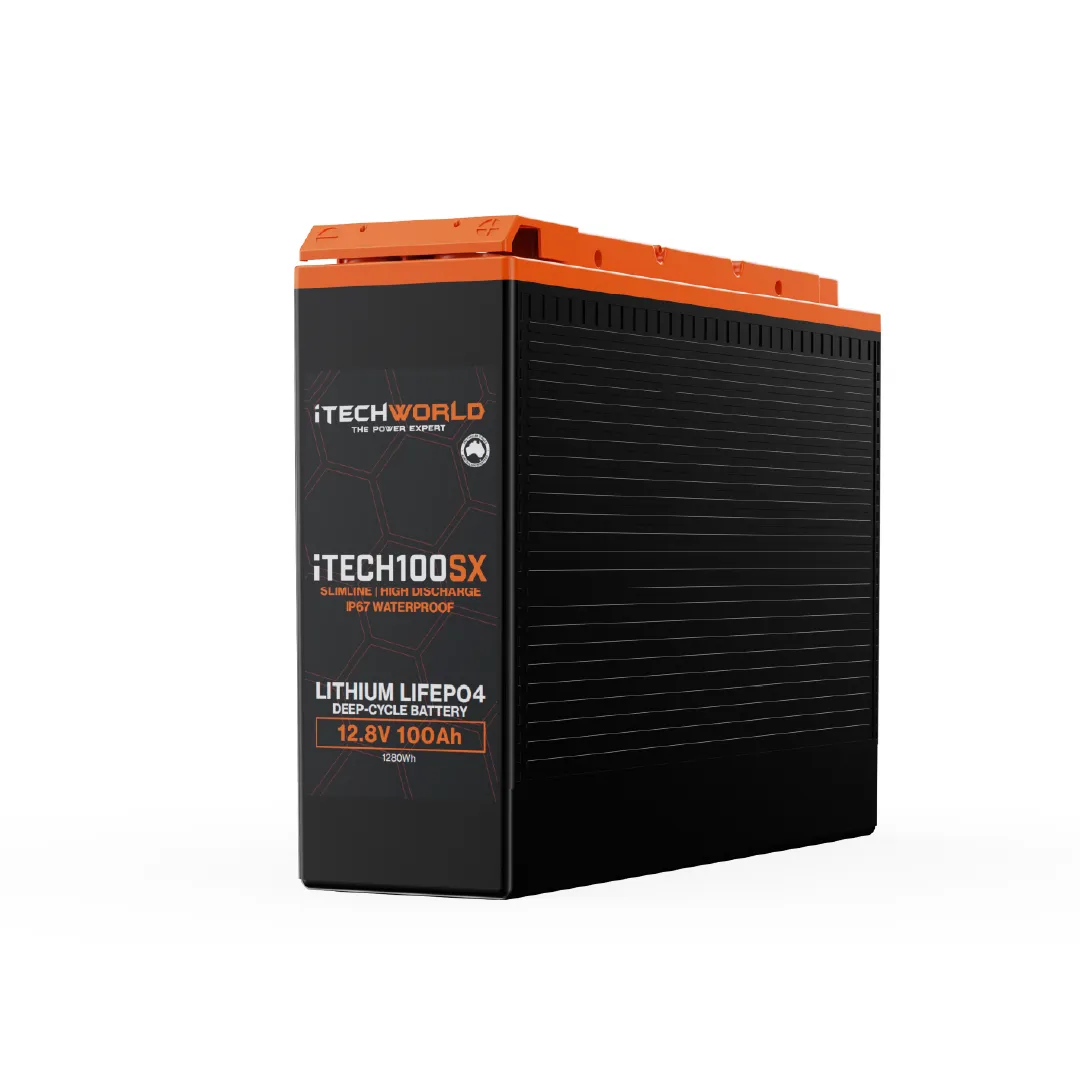iTECH100SX | Lithium Deep Cycle Slim Battery | LiFePO4 100Ah