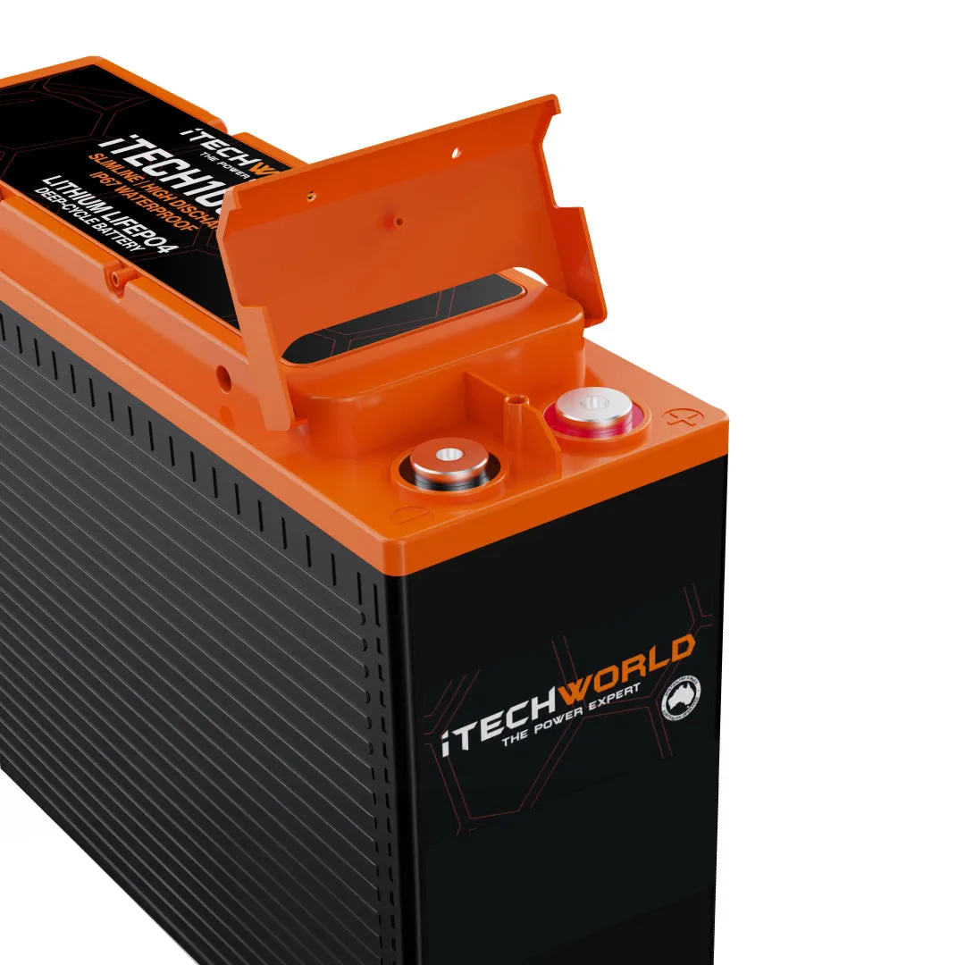 iTECH100SX | Lithium Deep Cycle Slim Battery | LiFePO4 100Ah