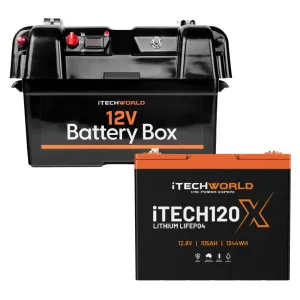 iTECH120X and Battery Box | Dual Battery System | 105Ah