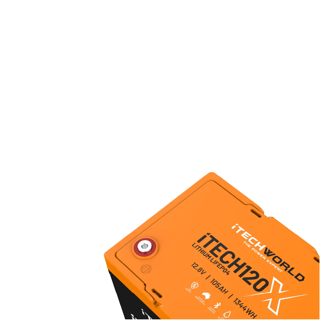 iTECH120X | Deep Cycle Lithium Battery | with Bluetooth LiFePO4 105Ah