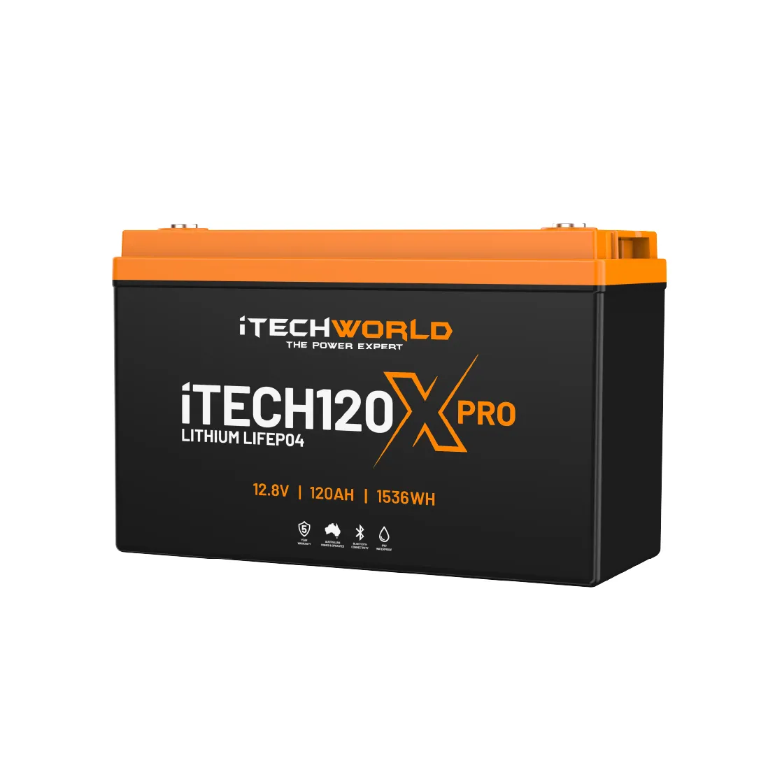 iTECH120X PRO | Deep Cycle Lithium Battery | with Bluetooth LiFePO4 120Ah