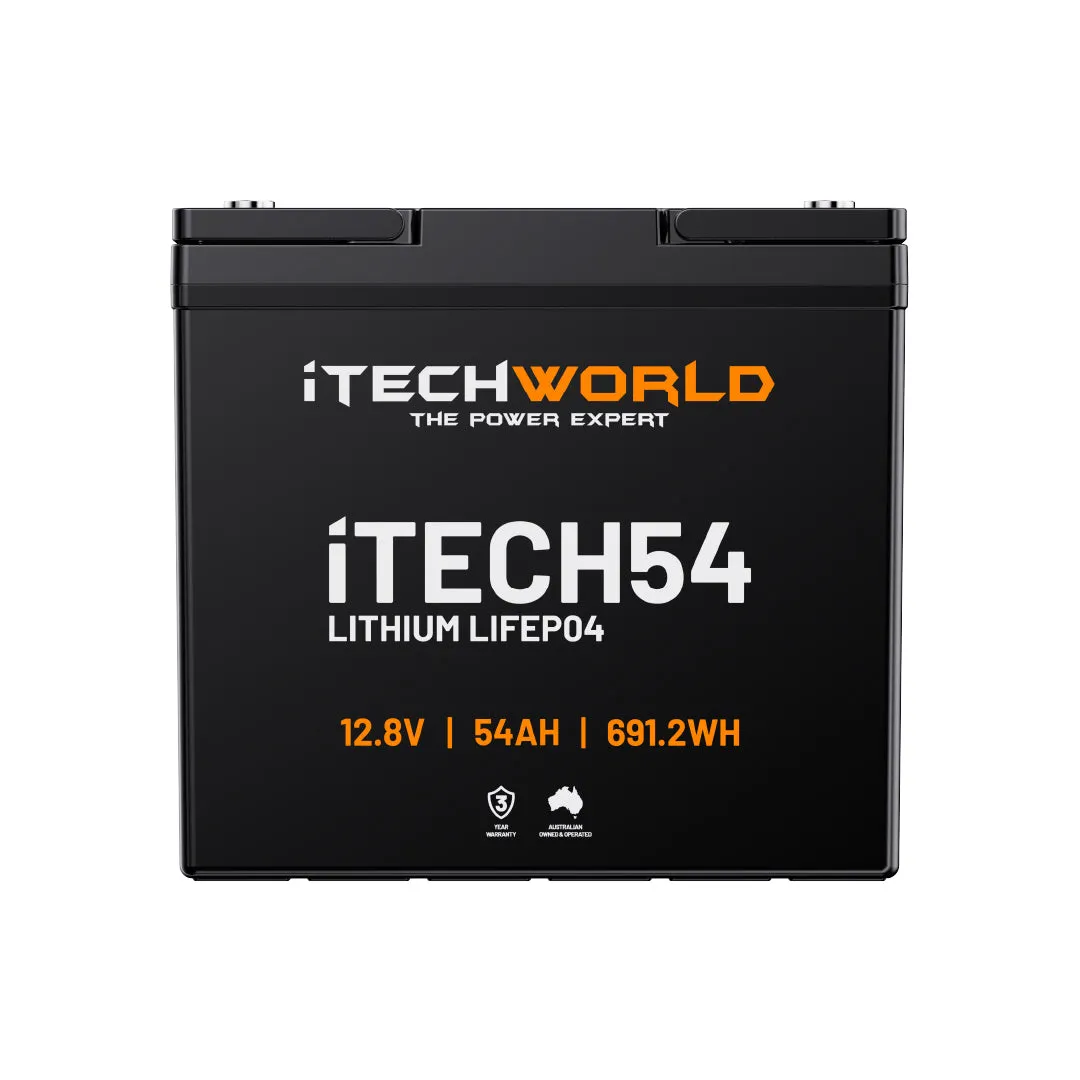 iTECH54 | Deep Cycle Lithium Battery | LiFePO4 54Ah
