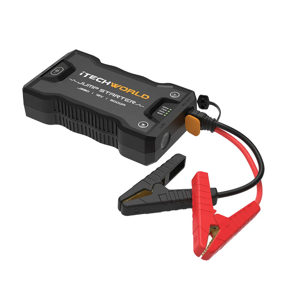 JS80 | Lithium Jump Starter and Backup Power Bank with Heavy-Duty Case | 3000A