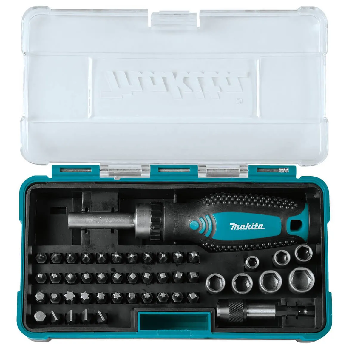 Makita B-50289 Durable Multi Assorted Fastening Ratchet and Bit Set - 47pc