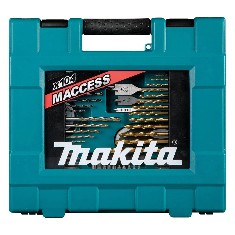 Makita D-31778 Metric Multi Bit and Hand Tool Set w/ Compact Carry Case - 104 PC