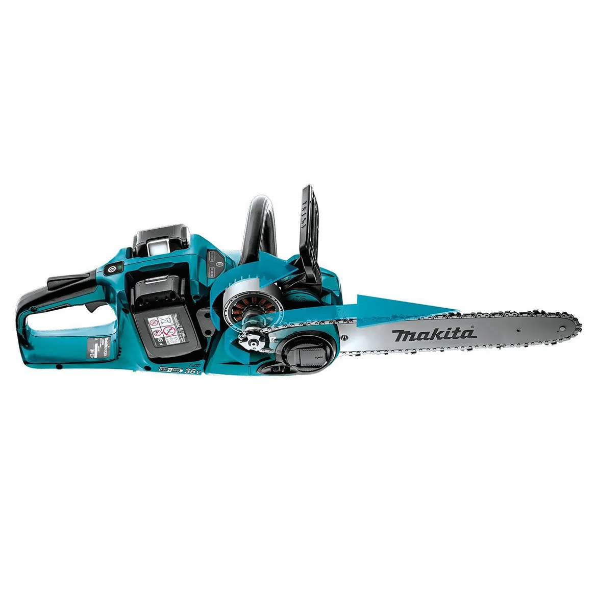 Makita X2 XCU04PT 36-Volt LXT 16-Inch Brushless Cordless Chainsaw Kit