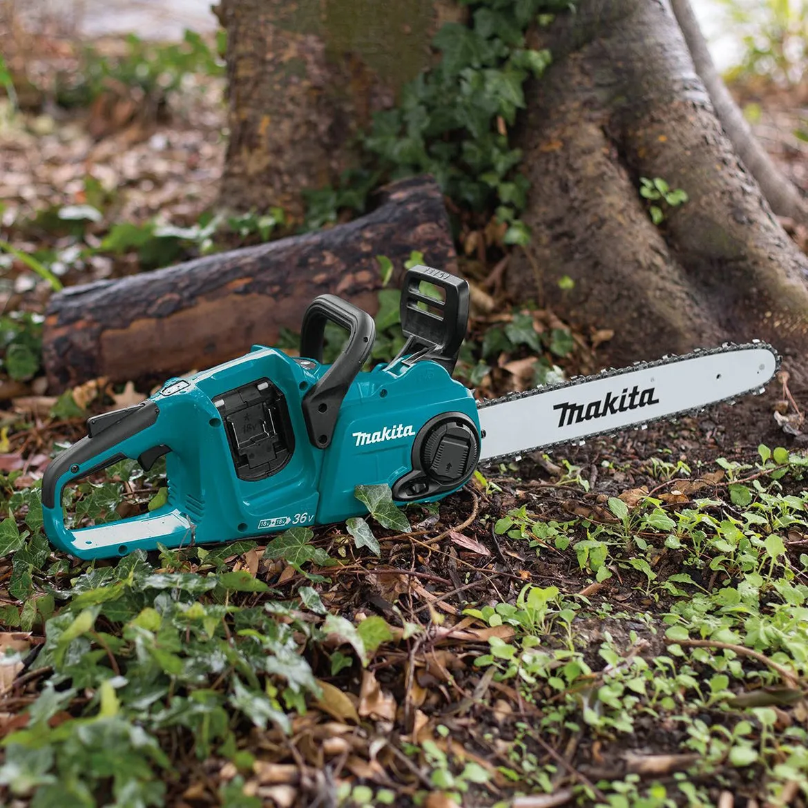 Makita X2 XCU04Z 36-Volt LXT 16-Inch Brushless Cordless Chainsaw - Bare Tool