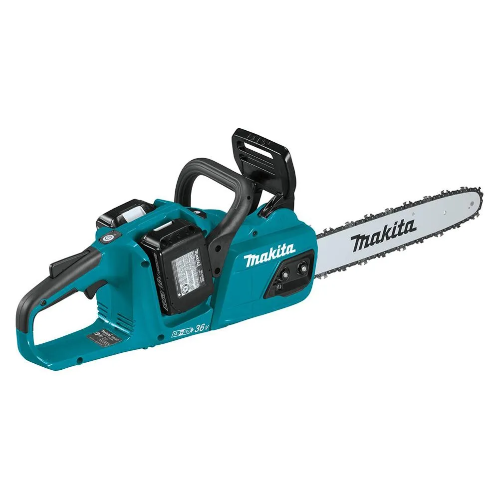 Makita XCU07PT 36 Volt X2 14 Inch 5.0Ah Cordless Chainsaw Kit w/ 2 Batteries