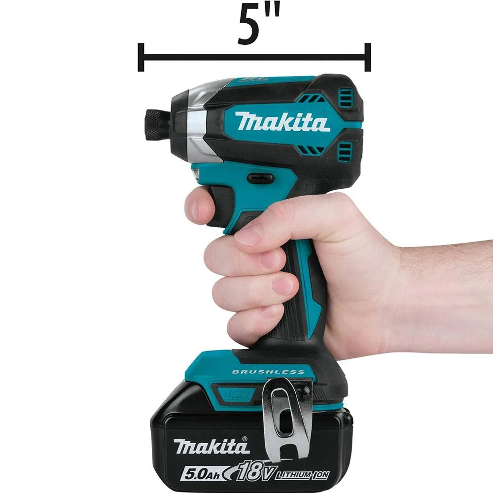 Makita XT269T 18 Volt 5.0Ah 2-Tool Brushless Cordless Driver Combo Kit