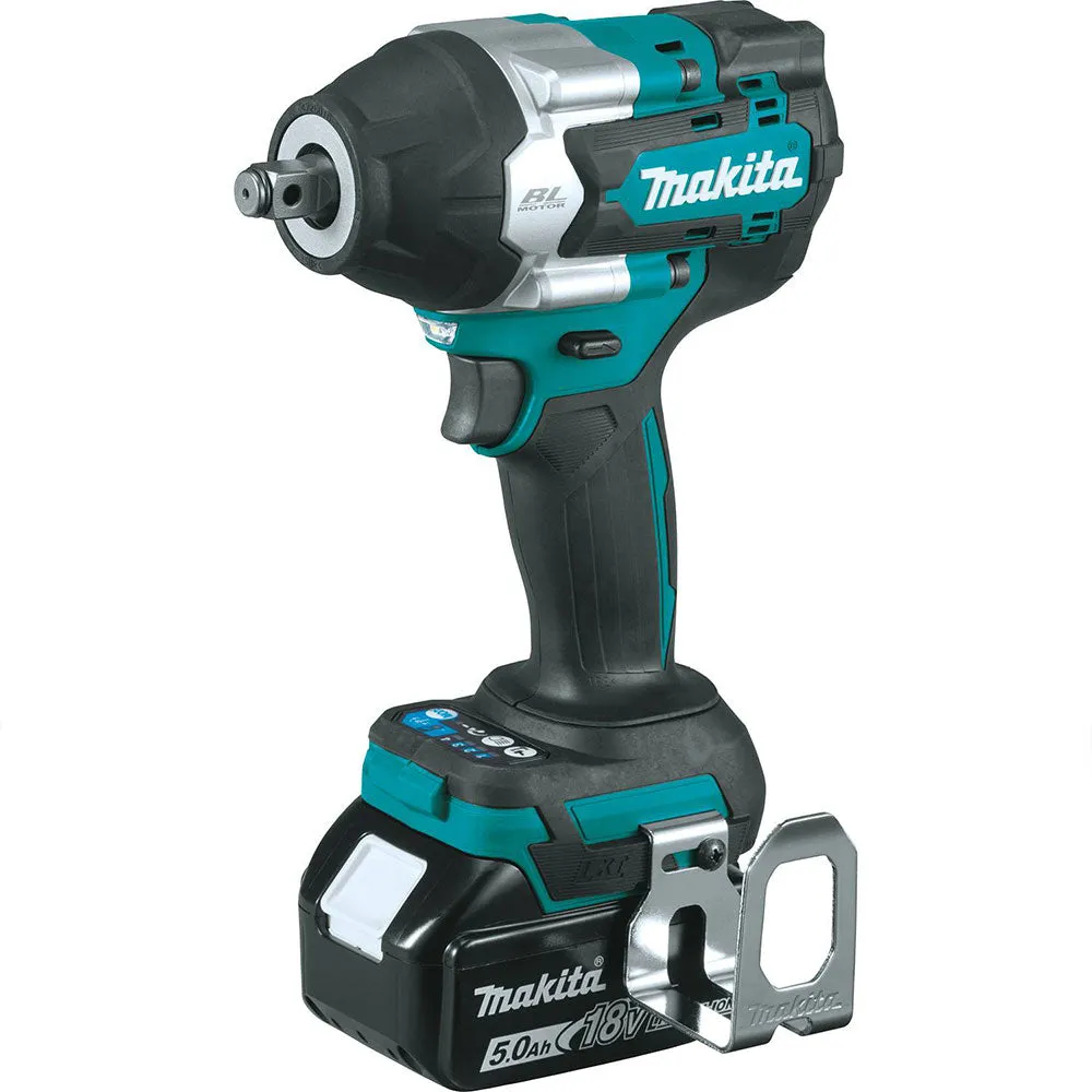 Makita XWT17T 18V LXT 1/2" Sq. Drive Li-Ion Brushless Cordless Impact Wrench Kit
