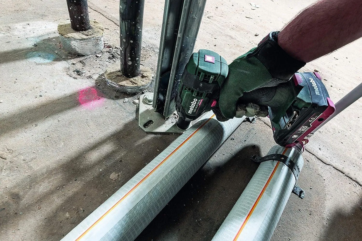 Metabo - 18V 1/2" Sq. Impact Wrench Kit 2X 4.0Ah Lihd (602395520 18 LTX 300 BL 4.0), Impact Drivers & Impact Wrenches
