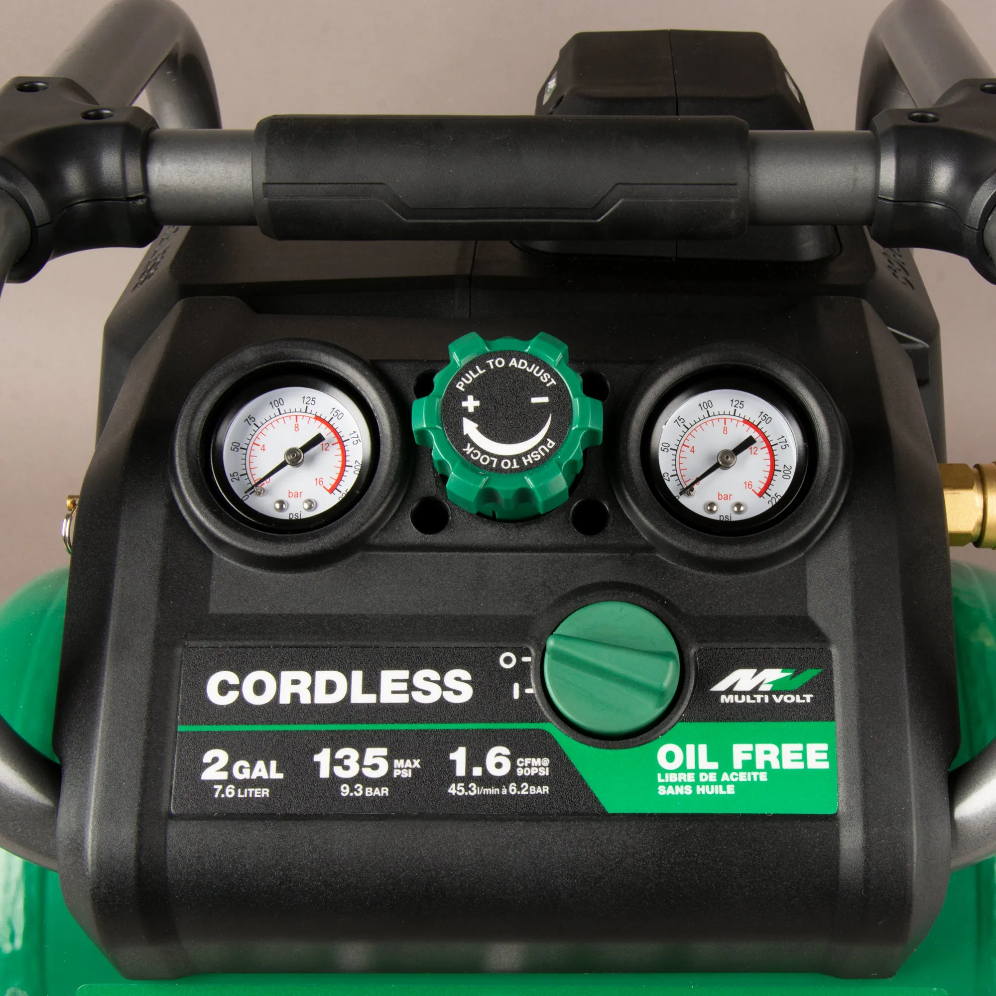 Metabo HPT EC36DAQ4 36V 2 Gallon Cordless Brushless Air Compressor - Bare Tool