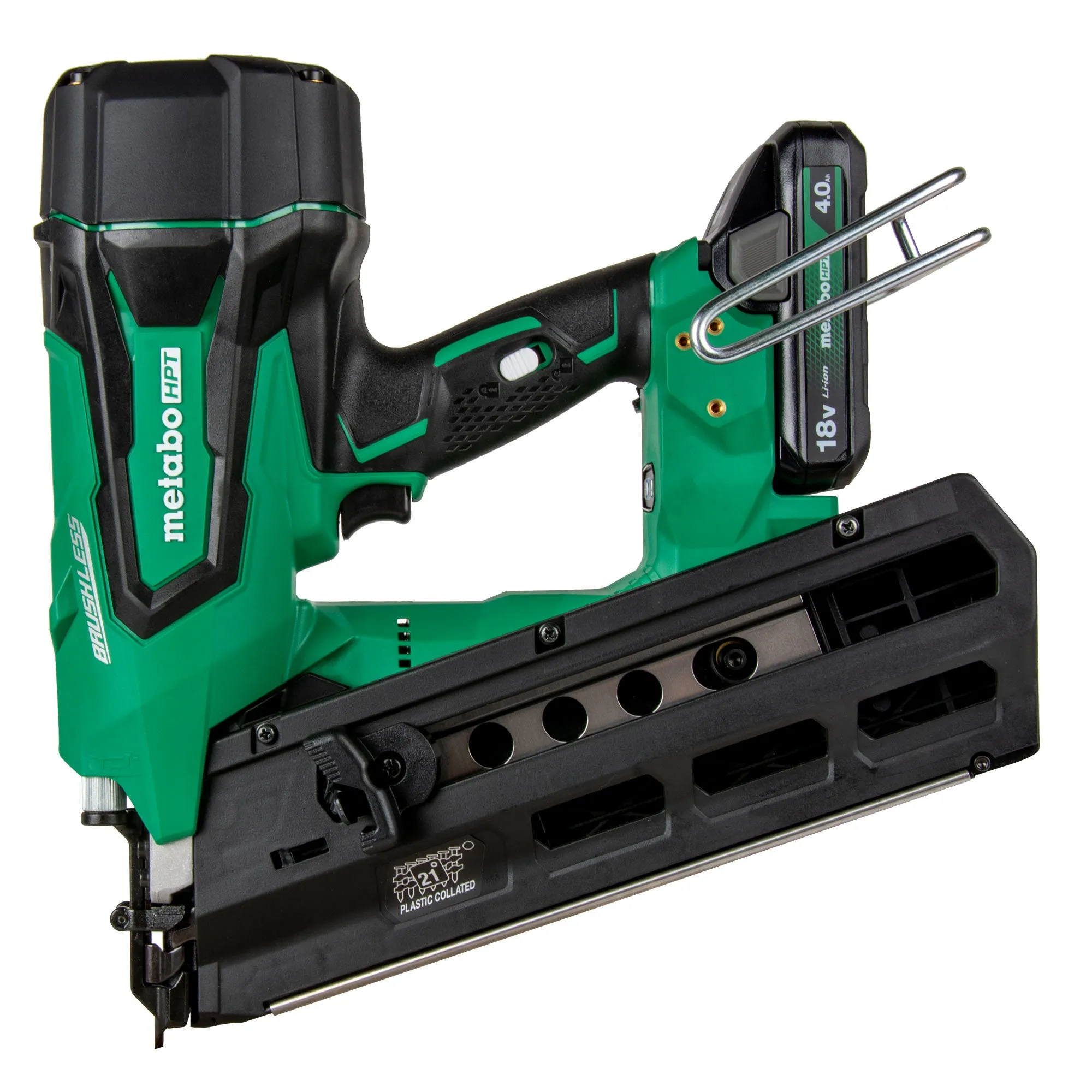 Metabo HPT NR1890DRST 18V Multivolt Cordless Plastic Strip Framing Nailer