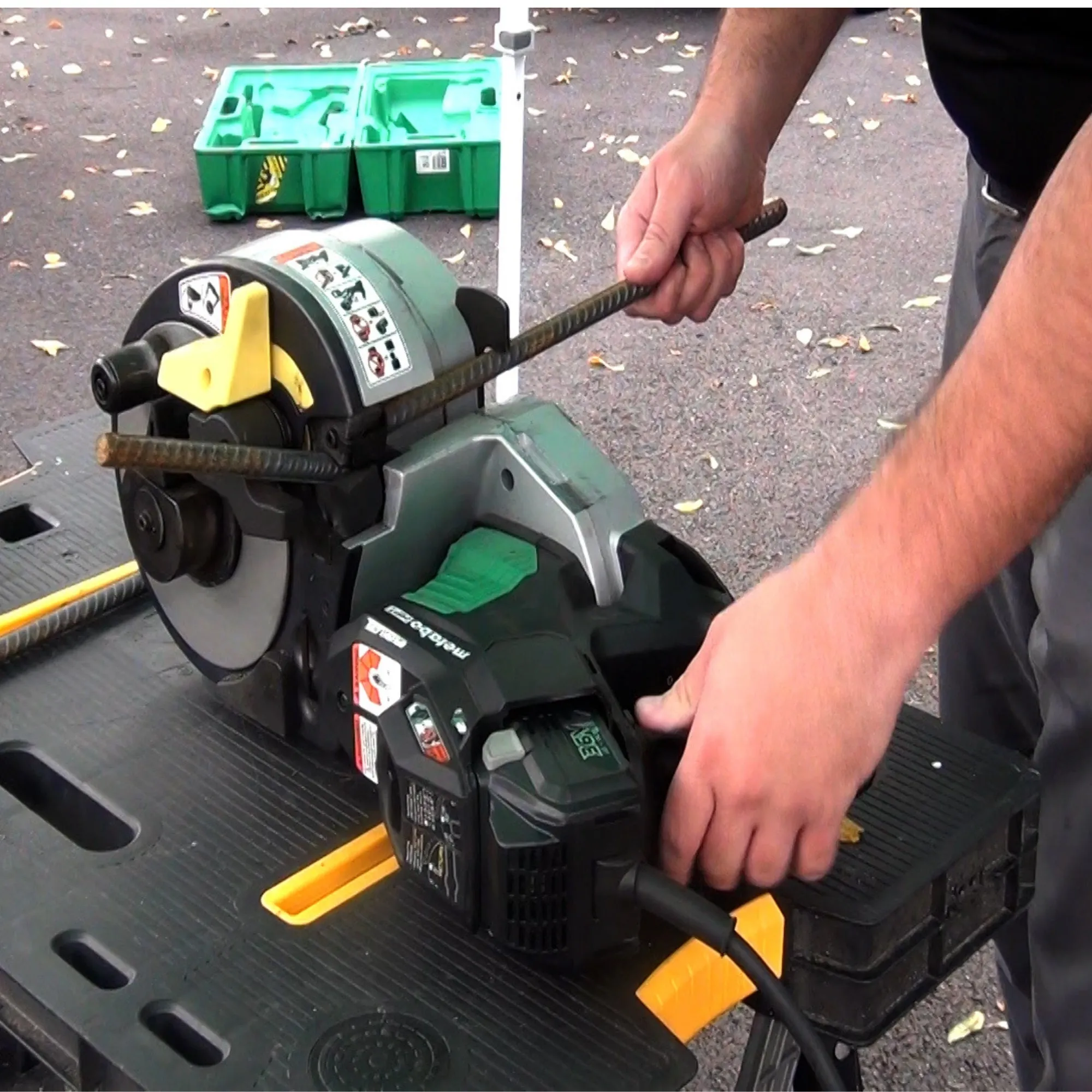 Metabo HPT VB3616DA 36V MV Cordless #5 Rebar Bender/Cutter Kit w/ Wheeled Case