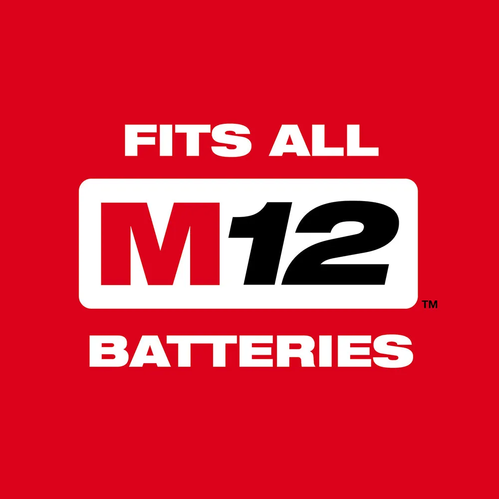 Milwaukee 0820-20x3 M12 12V Cordless Mounting Fan w/ 2 - M12 3AH Batteries