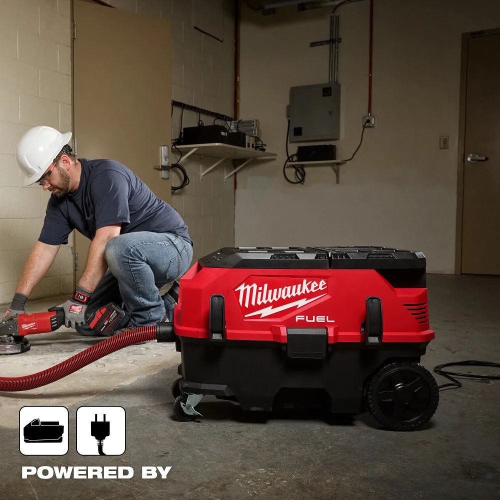 Milwaukee 0888-20 M18 FUEL 18V 9 Gallon Dual Battery Dust Extractor - Bare Tool