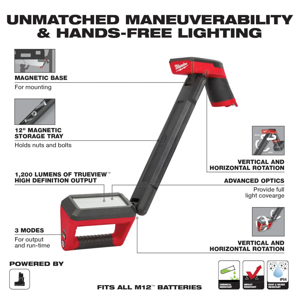 Milwaukee 2126-20x2BSK M12 12V Underbody Light w/ 4AH and 2AH Starter Kit