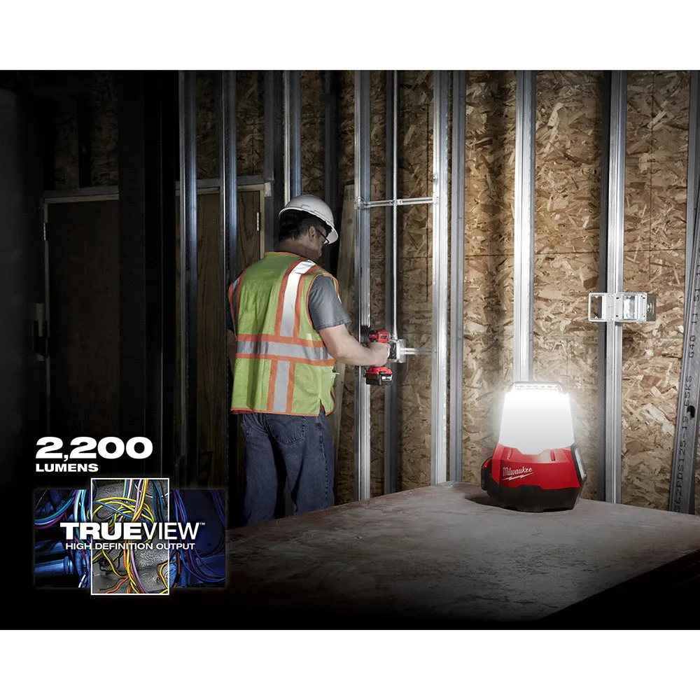 Milwaukee 2144-20 M18 18V Compact Li-Ion LED Site Light w/ Flood Mode -Bare Tool
