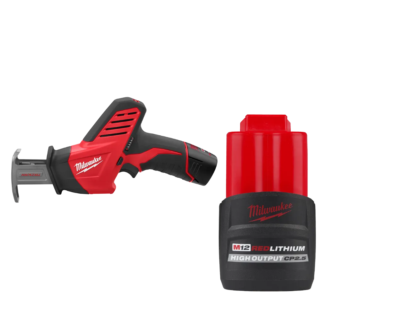 Milwaukee 2420-21HO M12 12V HACKZALL Reciprocating Saw Kit w/ 2.5AH Battery