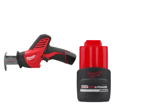 Milwaukee 2420-21HO M12 12V HACKZALL Reciprocating Saw Kit w/ 2.5AH Battery