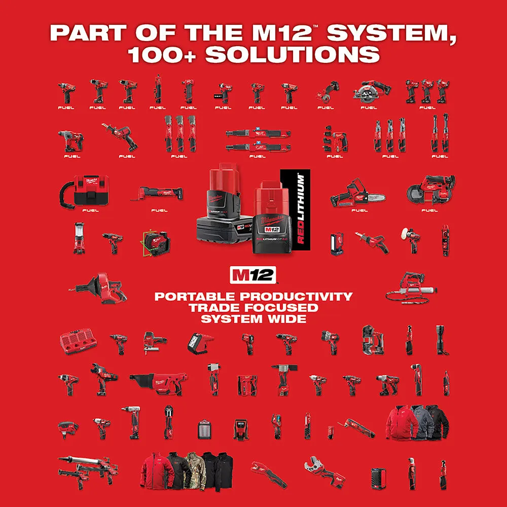 Milwaukee 2438-20x2BSK M12 12V Speed Polisher/Sander w/ 4AH and 2AH Starter Kit