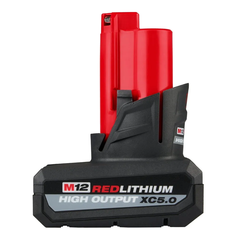 Milwaukee 2446-20x5HO M12 12V Cordless Li-Ion Grease Gun w/ 5AH Battery