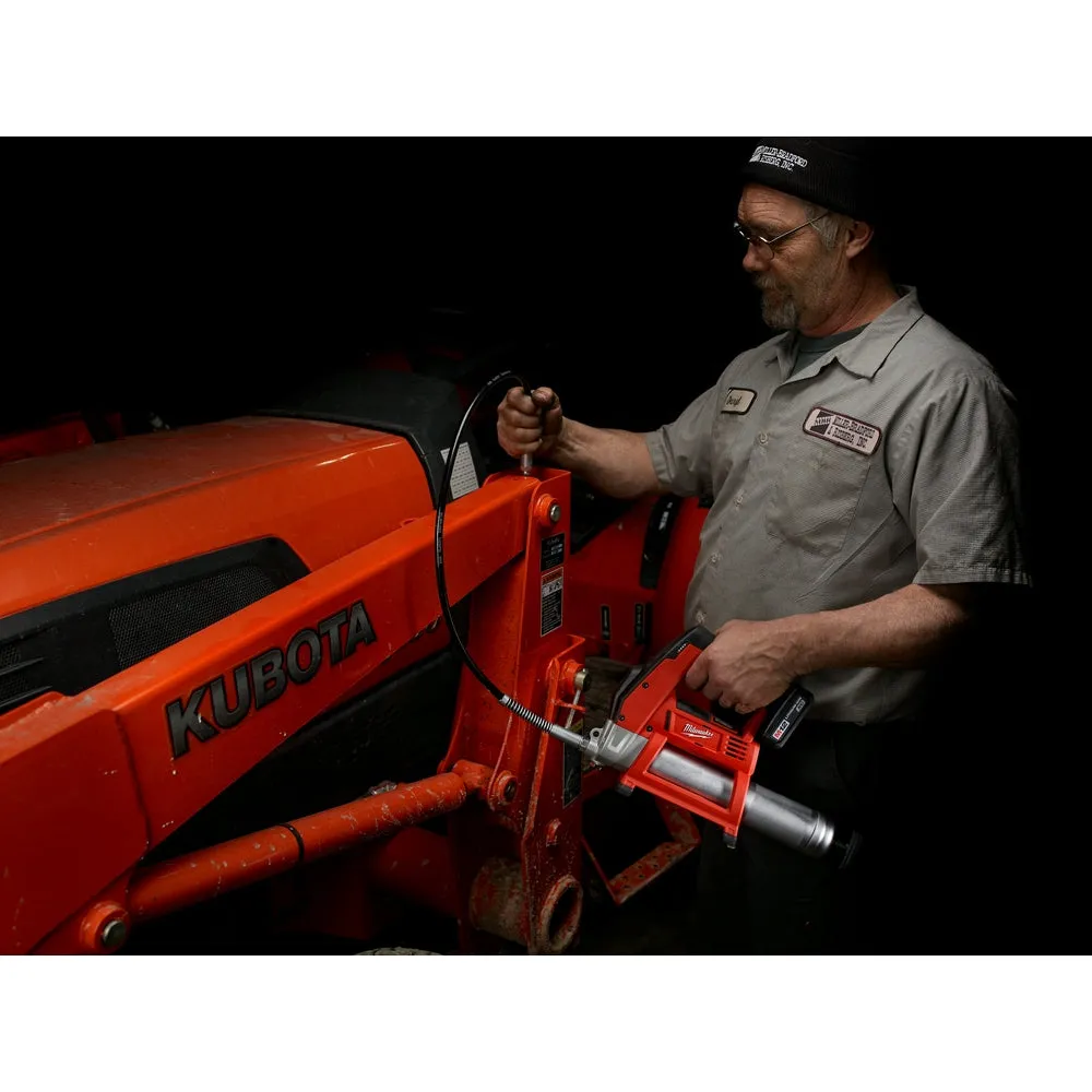 Milwaukee 2446-20x5HO M12 12V Cordless Li-Ion Grease Gun w/ 5AH Battery