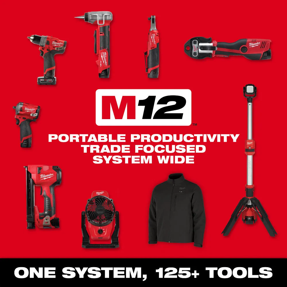 Milwaukee 2519-21 M12 FUEL 12V High Speed Chain Snake for 1-1/4"-2" Pipes