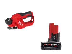 Milwaukee 2524-20X4 M12 12V Brushless 2" Planer w/ 4AH Battery