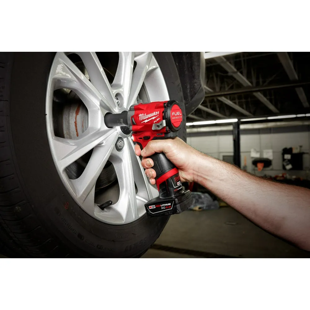 Milwaukee 2555-P80 M12 FUEL 12V 1/2" Cordless Stubby Impact - Reconditioned