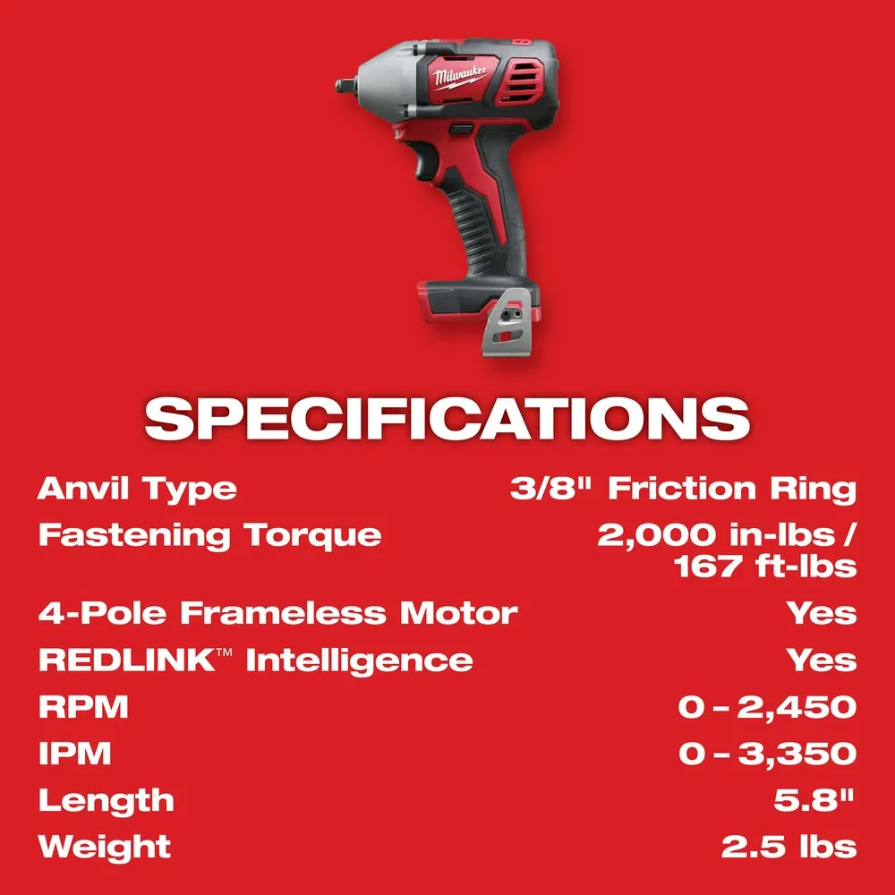 Milwaukee 2558-80 M18 18V 3/8" Impact Wrench - Bare Tool