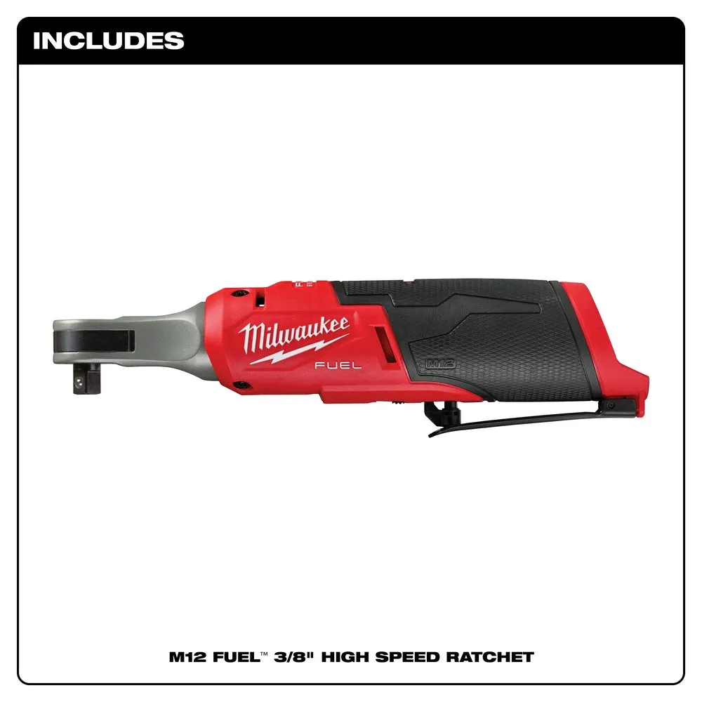 Milwaukee 2567-20 M12 FUEL 12V 3/8" Brushless High Speed Ratchet - Bare Tool