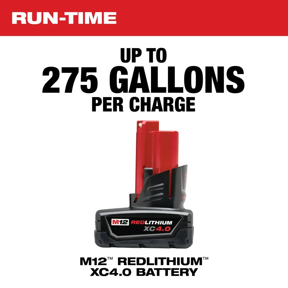 Milwaukee 2579-20x4SK M12 12V Stick Transfer Pump w/ 4AH Starter Kit