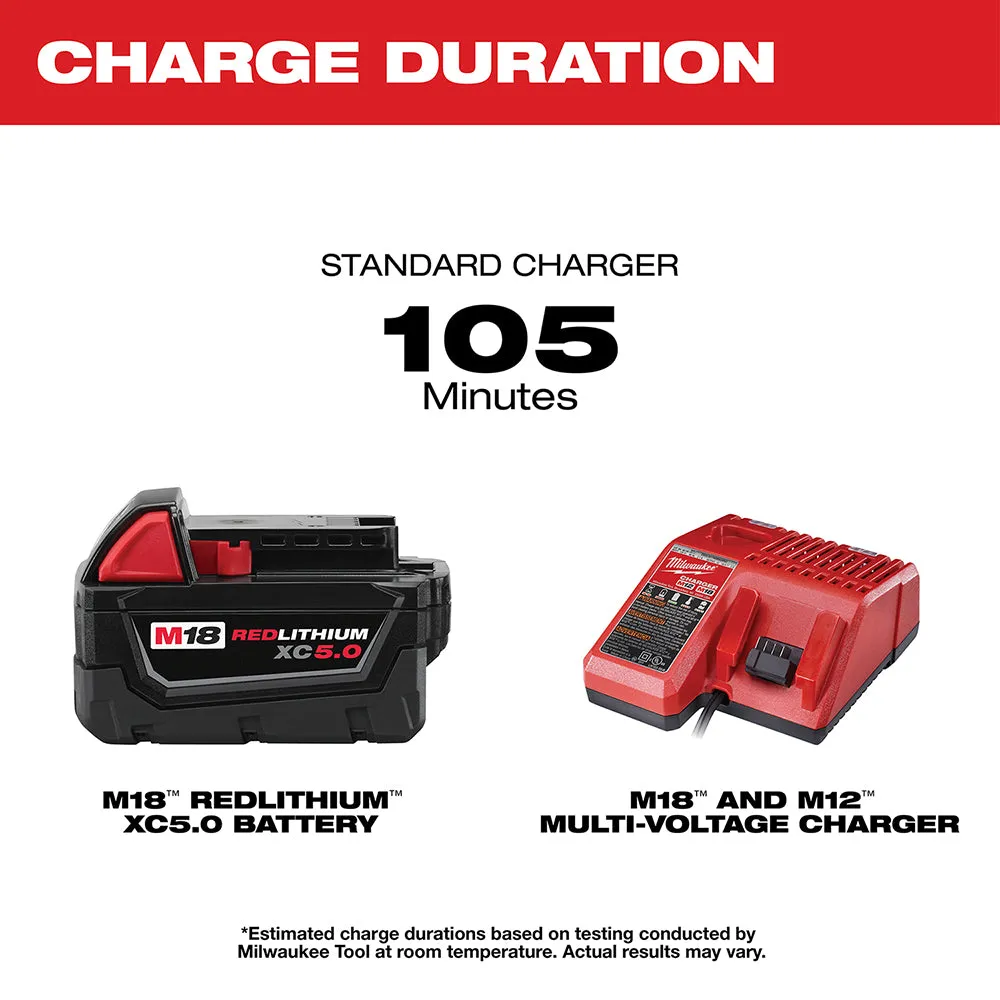 Milwaukee 2621-20SK M18 18V SAWZALL Reciprocating Saw w/ 5AH Battery and Charger