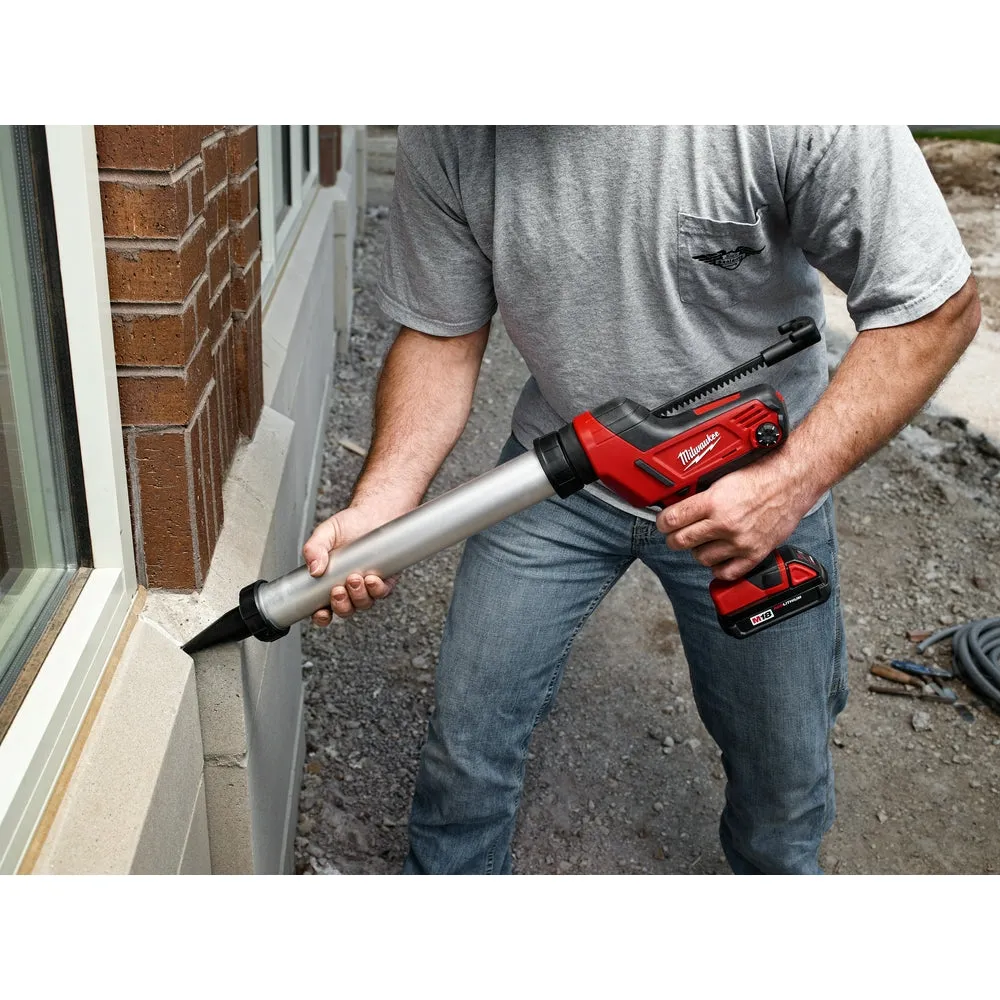 Milwaukee 2641-20 M18 18V 10-Ounce Caulk and Adhesive Gun - Bare Tool