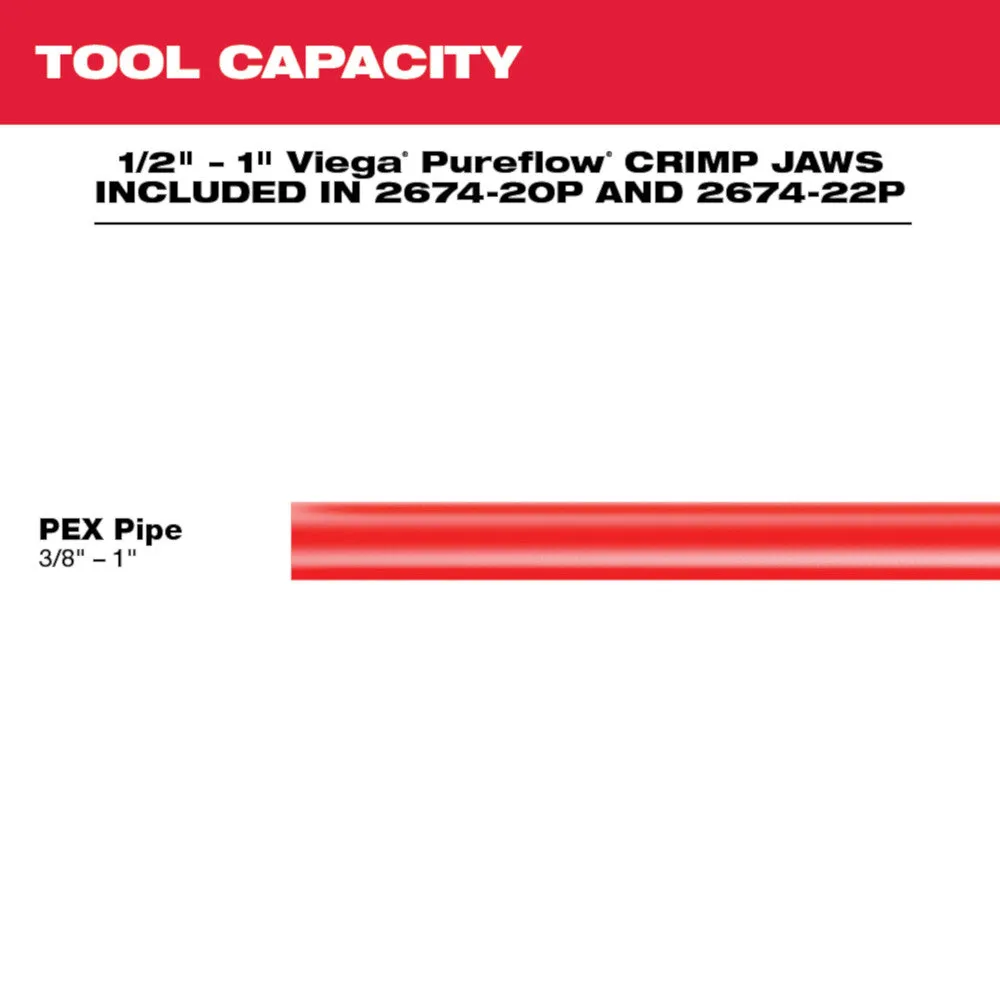 Milwaukee 2674-80P M18 18V Cordless Short Throw Press Tool Kit - Reconditioned