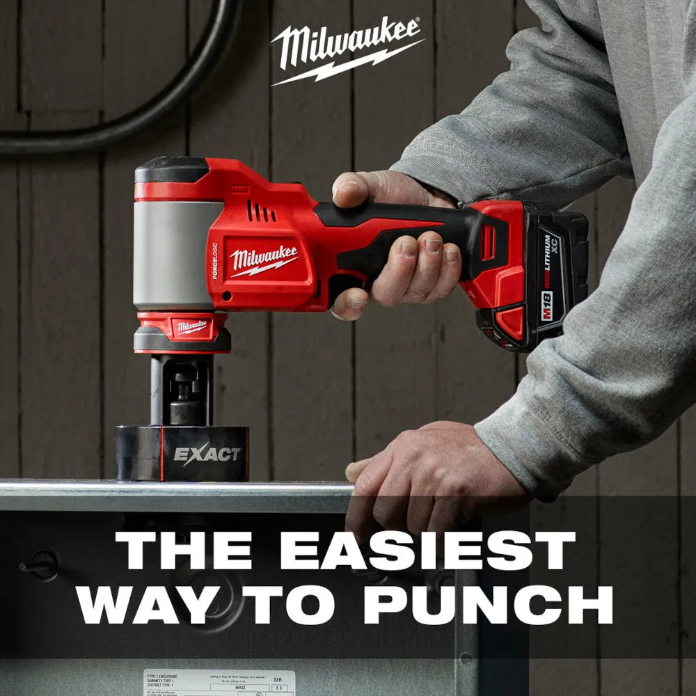 Milwaukee 2676-22 M18 18V FORCE LOGIC 10T Knockout Tool Kit w/ 1/2" -2" Capacity