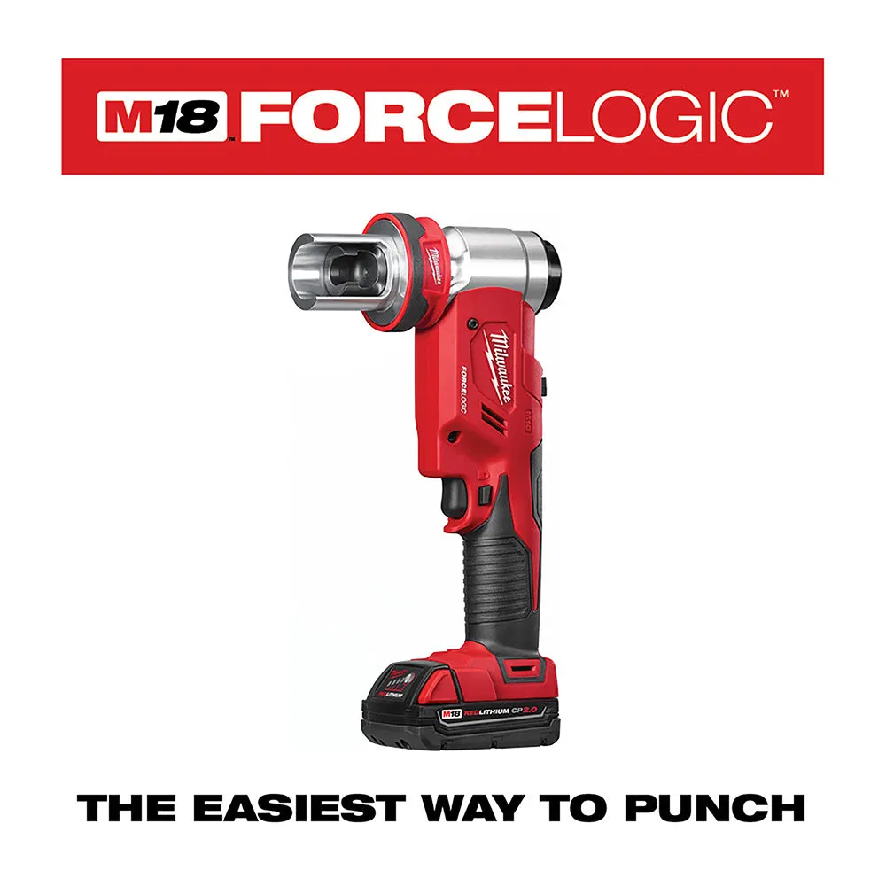 Milwaukee 2677-23 M18 18V 4-Inch 6-Ton Forcelogic Knockout Tool Kit