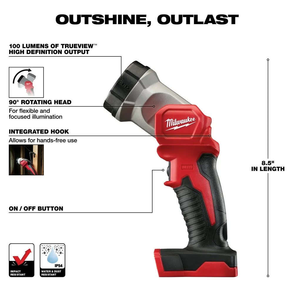 Milwaukee 2696-24 M18 18V Cordless Power Lithium-Ion 4-Tool Combo Kit