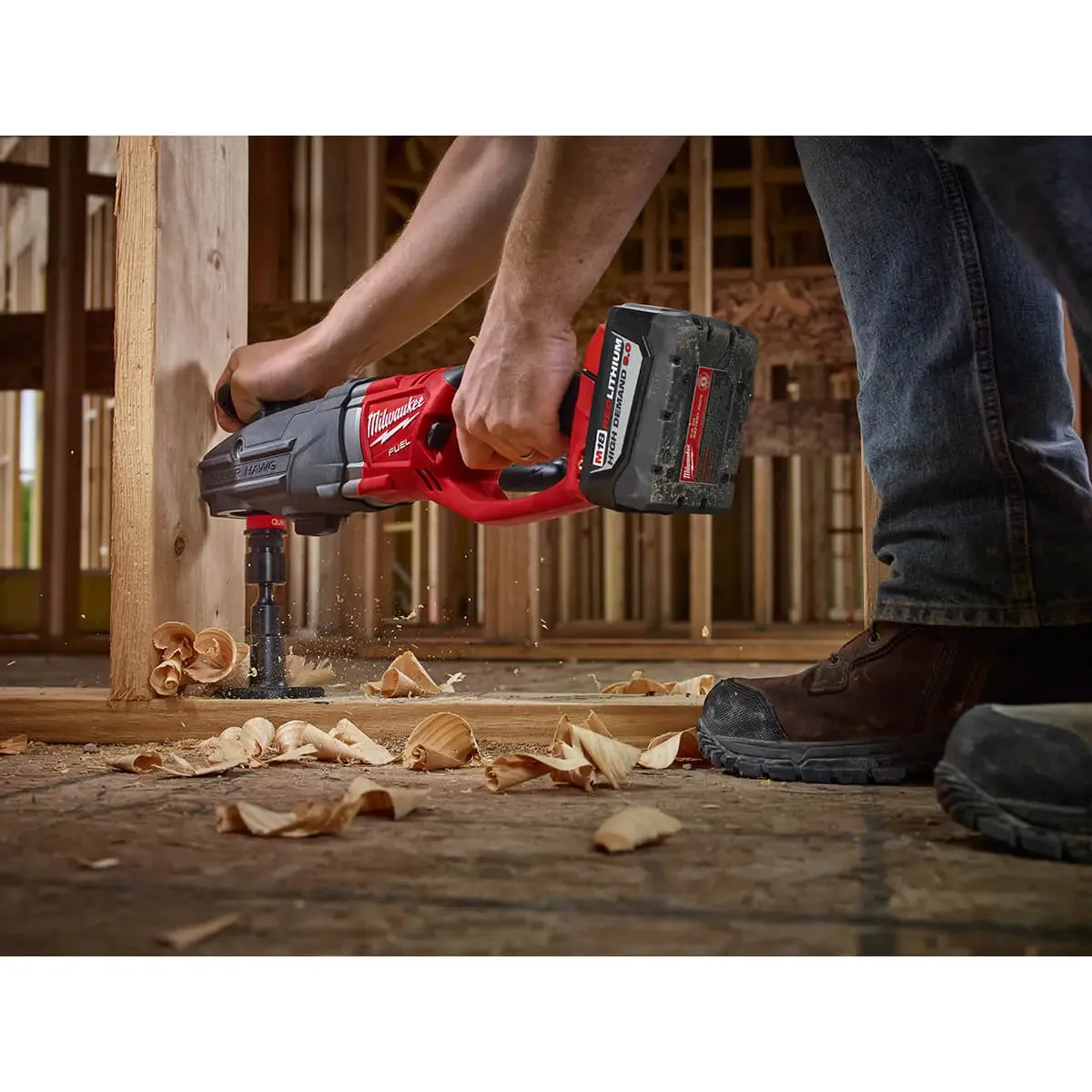 Milwaukee 2711-22HD M18 Fuel Super Hawg Right Angle Drill HD Kit w/ QUIK-LOK