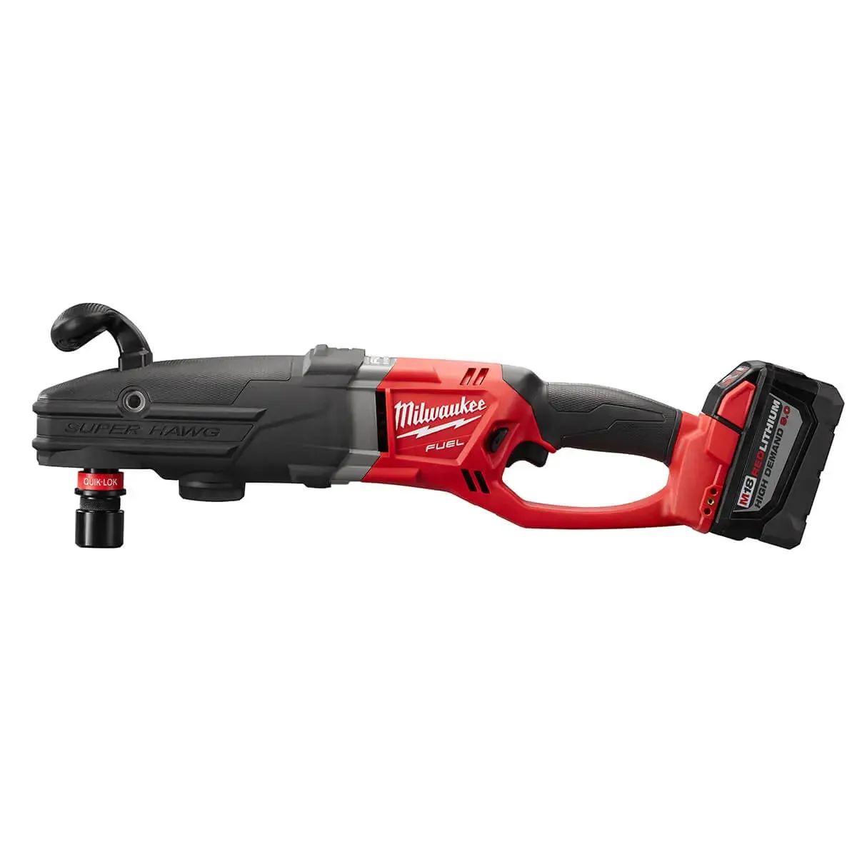 Milwaukee 2711-22HD M18 Fuel Super Hawg Right Angle Drill HD Kit w/ QUIK-LOK