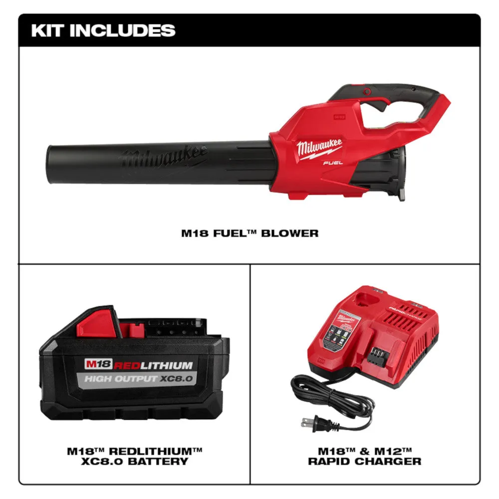 Milwaukee 2724-21HD M18 FUEL 18V 450-CFM 120-Mph Leaf Blower Kit
