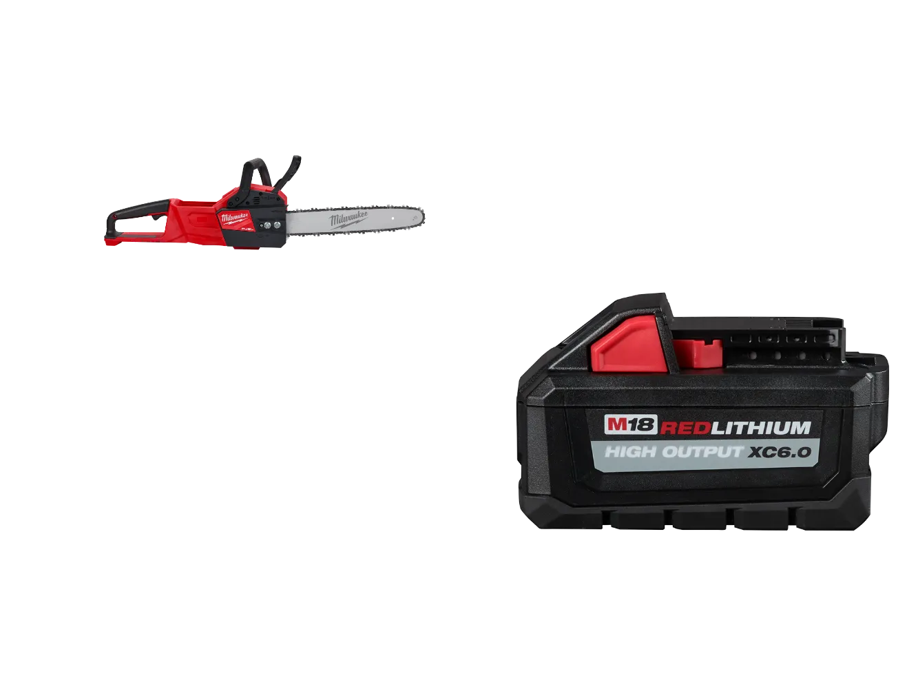 Milwaukee 2727-20x6 M18 FUEL 18V 16" Cordless Li-Ion Chainsaw w/ 6AH Battery