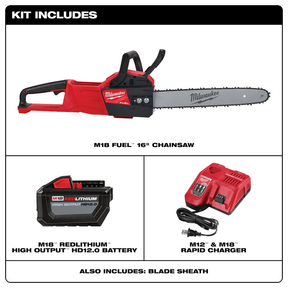 Milwaukee 2727-21HD M18 FUEL 18V 16-Inch Brushless Lithium-Ion Chainsaw Kit