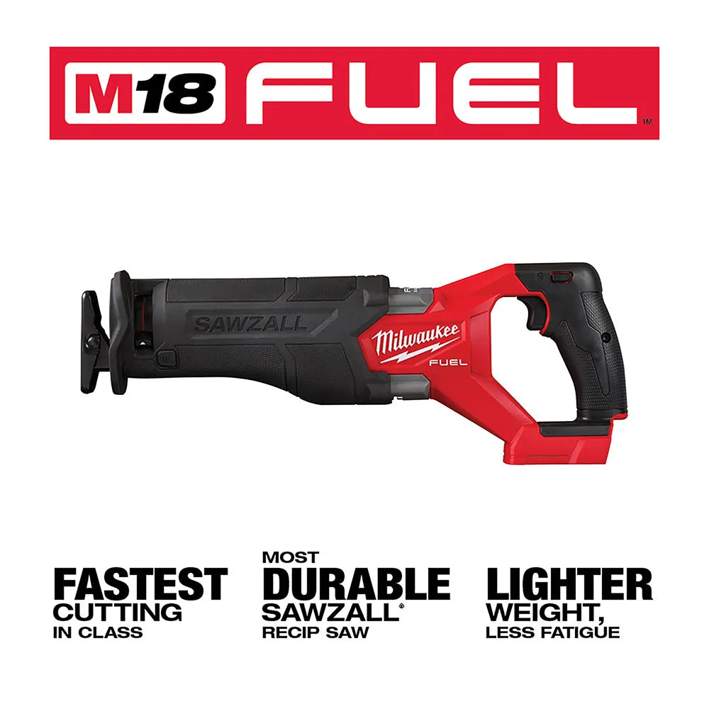 Milwaukee 2821-20X5 M18 FUEL 18V SAWZALL Recip Saw w/ 5Ah Battery