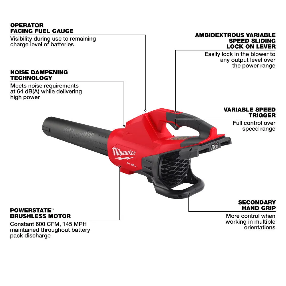 Milwaukee 2823-22PRO Landscaper Kit w/ Mower/Trimmer/Hedger/Edger and Blower